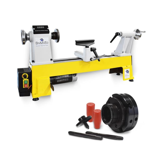 BAMATO Drechselmaschine WL-460V mit 4-Backenfutter