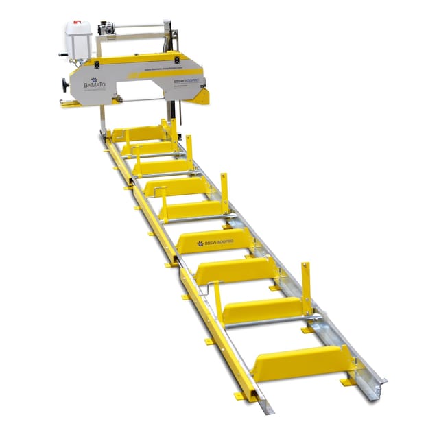 BAMATO Blockbandsäge BBSW-600PRO mit 6,9m Rollbahn und elektrischer Höhenverstellung