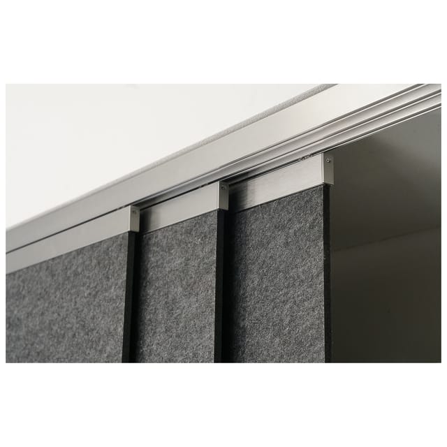 room-devider Paneel-Set rail & roll 4 mm Farbe: grau, Größe: 100x300x1cm