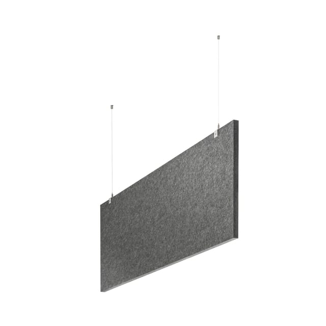 baffel-Set - Deckenträger Farbe: grau, Größe: 200x25x2,5cm