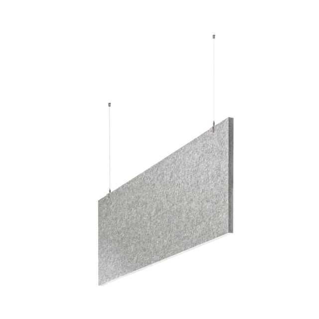 baffel-Set - Deckenträger Farbe: lichtgrau, Größe: 200x25x2,5cm