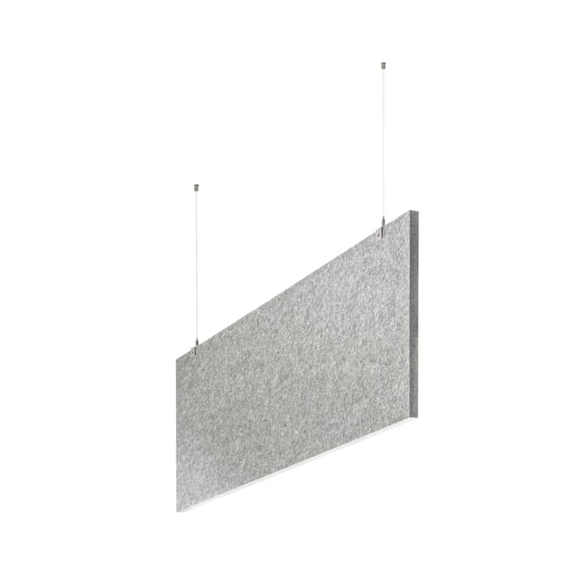 baffel-Set - Deckenträger Farbe: lichtgrau, Größe: 200x75x2,5cm
