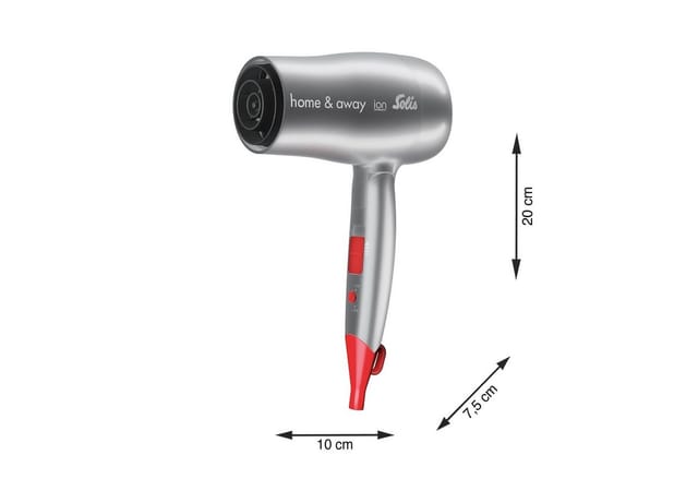Solis Reiseföhn, 1800 W, Ionen-Technologie, 5 Stufen, 110/230 V