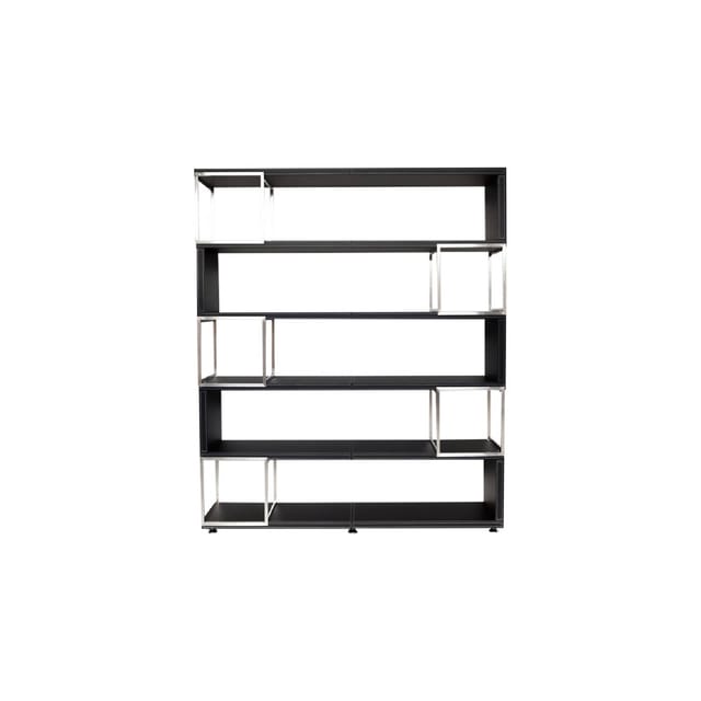 Büromöbel Büro Schrank Aktenschrank PAVIA schwarz 1800x400x2200 mm Lederoptik Büro Homeoffice