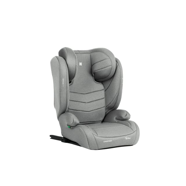 Kikkaboo Kindersitz i-Stand i-Size (100 - 150 cm) Gruppe 2/3 verstellbar Isofix hellgrau