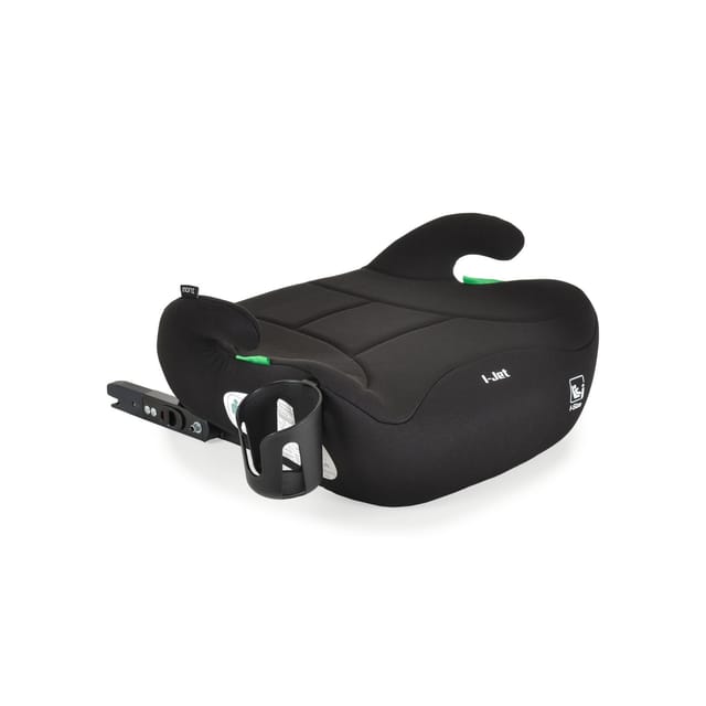 Moni Kindersitz, Sitzerhöhung i-Jet (125-150cm) Gruppe 3, Getränkehalter Isofix schwarz