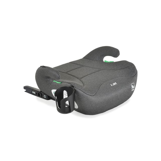 Moni Kindersitz, Sitzerhöhung i-Jet (125-150cm) Gruppe 3, Getränkehalter Isofix grau