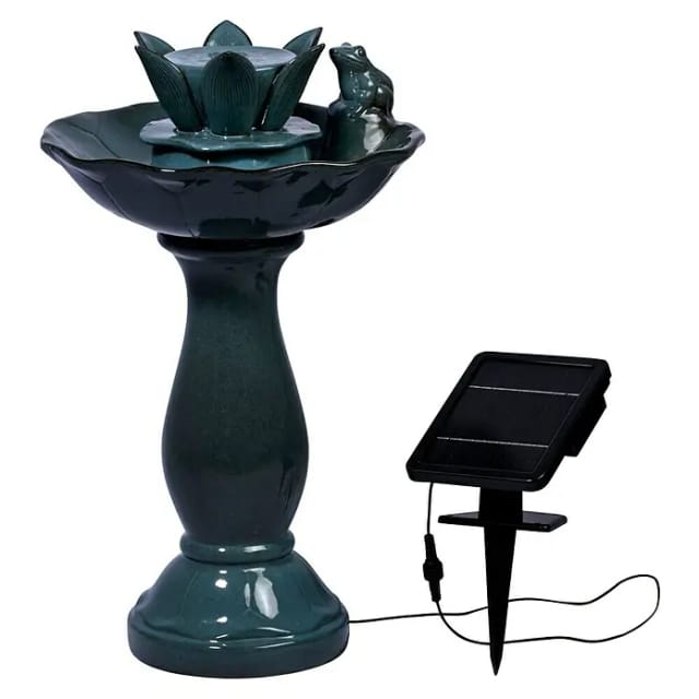 dobar Gartenbrunnen „Helena“ mit Solar-Panel Wasserspiel Brunnen