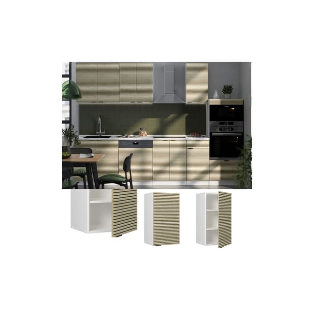 Vicco Hängeschrank Fame-Line Weiß Eiche gefräst 40 cm