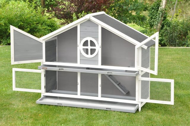 Nanook Hasenstall XL Momo grau 144 x 57 x 110 cm