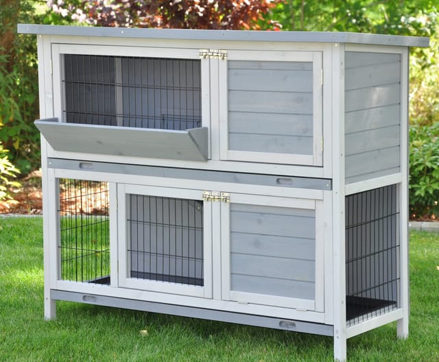 Nanook Kleintierstall Bommel 122 x 50 x 101 cm grau