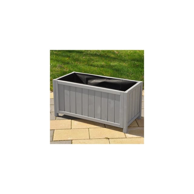 Dazikemo Pflanzkasten / Pflanztrog grau 75 x 35 x 36 cm