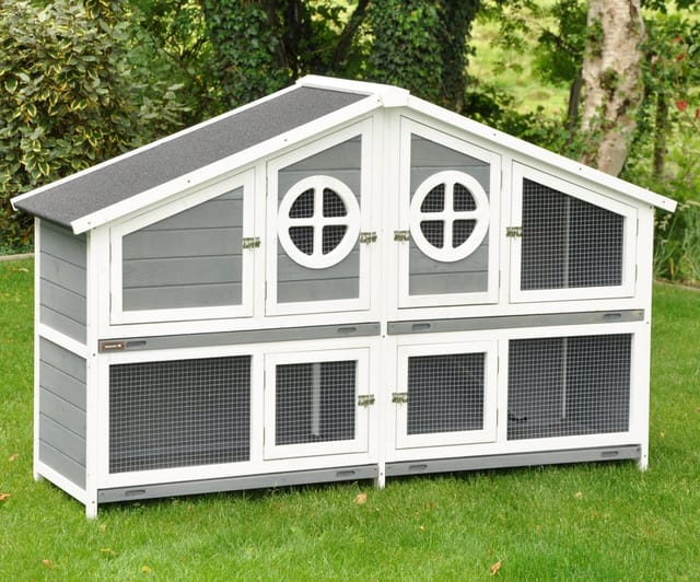 Nanook Kleintierstall Momo XXL grau 164 x 48 x 110 cm