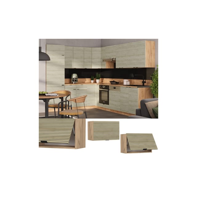 Vicco Hängeschrank Fame-Line Eiche gefräst 60 cm flach