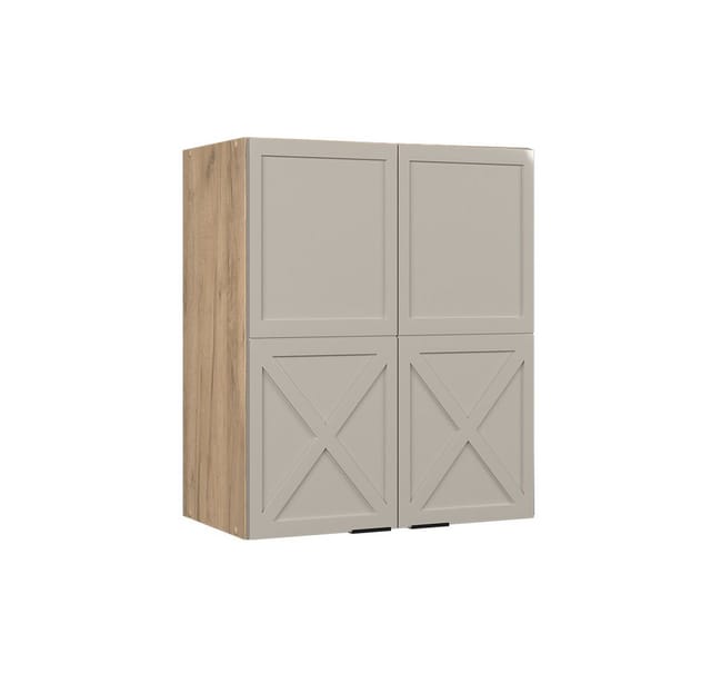Vicco Hängeschrank Fame-Line Eiche Grau-Beige gerahmt 60 cm