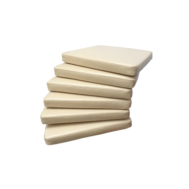 Sedex 6x Sitzpolster LARISSA Kunstleder beige