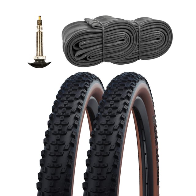 Schwalbe Smart Sam HS624 Fahrradreifen Addix Performance Fahrradmantel Fahrrad MTB 2 Reifen mit Schläuchen FV