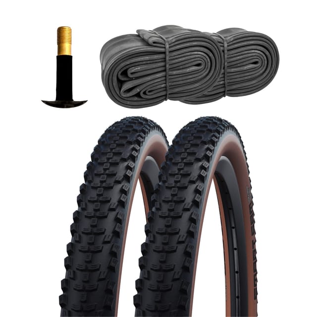 Schwalbe Smart Sam HS624 Fahrradreifen Addix Performance Fahrradmantel Fahrrad MTB 2 Reifen mit Schläuchen AV