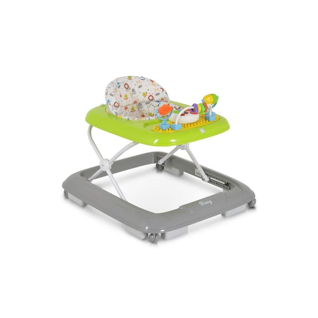 Moni Lauflernhilfe Bravy mit Spielcenter, klappbar, Spielbrett, Musik, Stopper grün