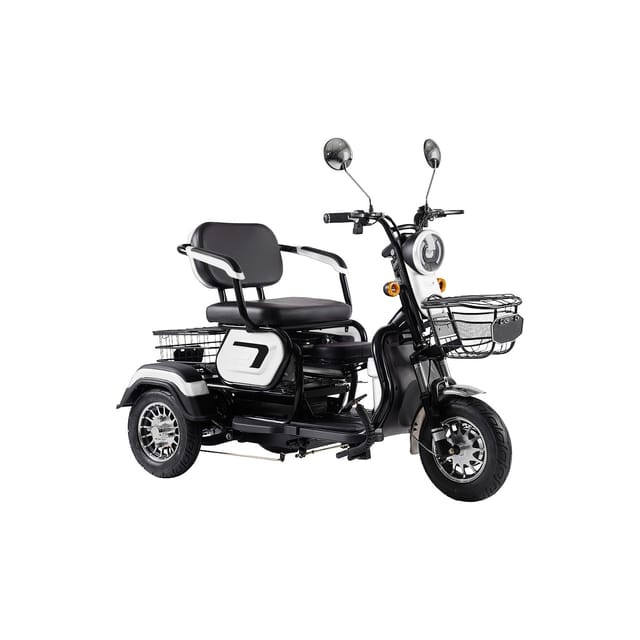 ENEWAY Elektromobil Bari - ETrike - E-Mobil - 3-Rad 6 km/h führerscheinfrei helmfrei weiß
