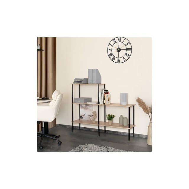 HOME DELUXE Regal INDU Light Oak 140 x 35 x 110 cm - versch. Ausführungen