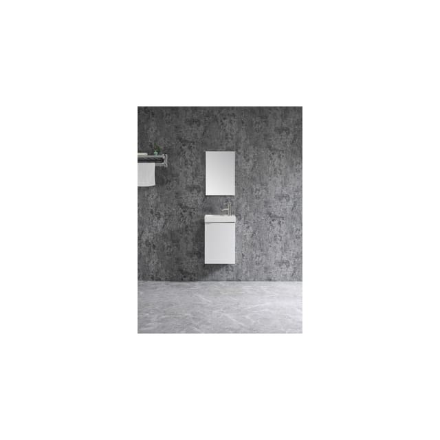 Sanotechnik Nova 40x60 cm weiß Unterschrank + WT + Spiegel