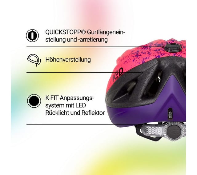KED Kinderhelm Street Jr. Pro, violett
