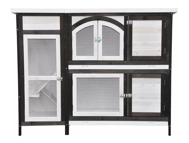 Nanook Kleintierstall Jumbo braun 145 x 48 x 109 cm