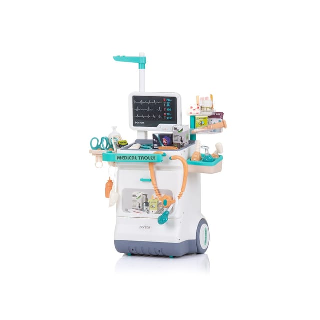 Chipolino Kinderspielzeug-Set Arzt 26-teilig Geräusche, Licht, Arztutensilien weiß