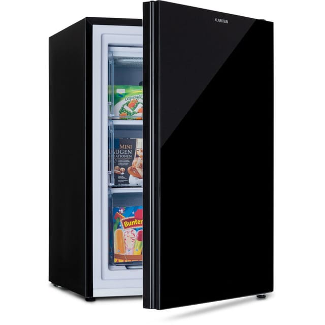 Pluto 80L Gefrierschrank 4-Sterne 80 Liter bis -18 °C Schwarz