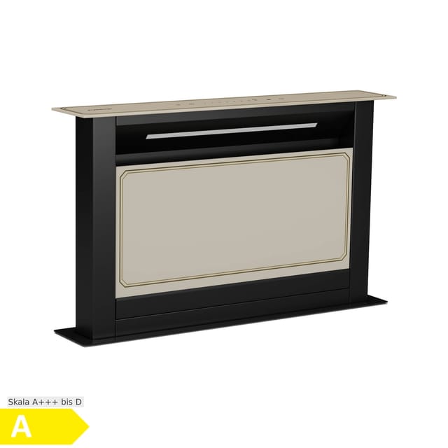 Victoria Downdraft Dunstabzugshaube 60 cm A 8 Stufen + Boost bis zu 713,8 m³/h 120 W Creme