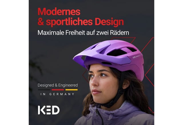 KED MTB -Fahrradhelm EMBRACE, VIOLET PINK MATT