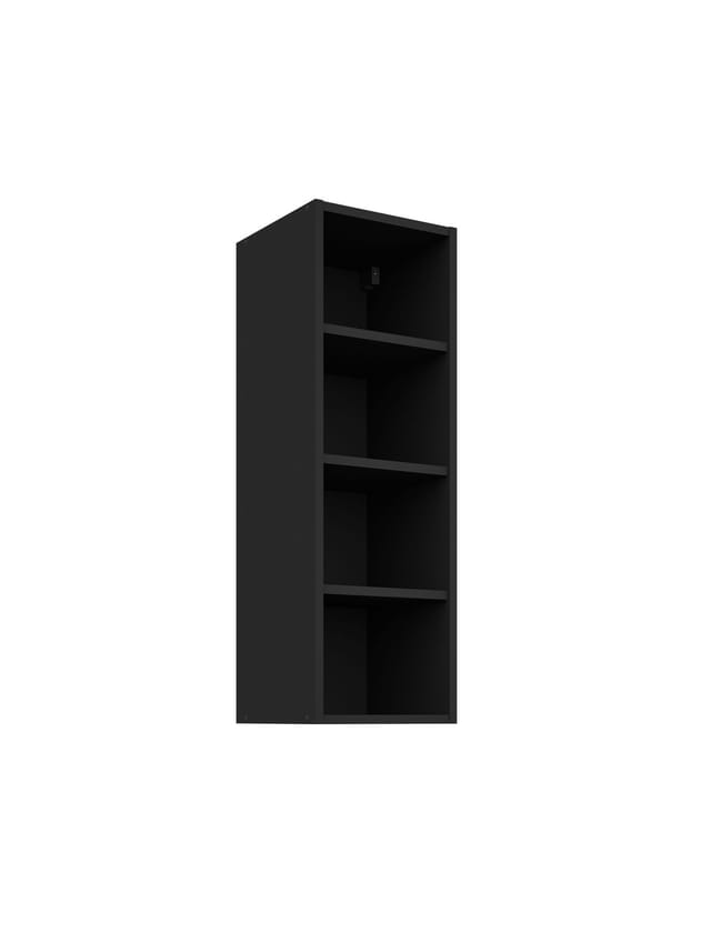 Hängeschrank Regal 30 cm Schwarz matt Küchenzeile Küche SIENA / MONZA / ARONA