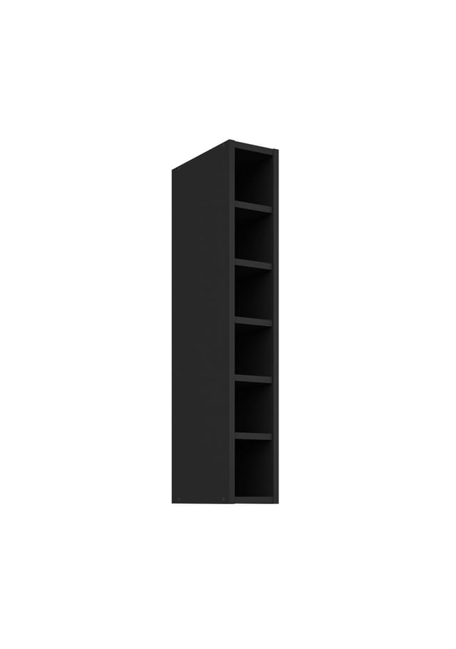 Hängeschrank Regal 15 cm Schwarz matt Küchenzeile Küche SIENA / MONZA / ARONA