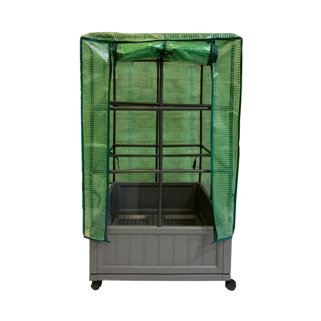 HTI-Living Gewächshaus 60x60x106 cm auf Rollen
