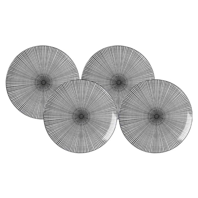 Ritzenhoff & Breker Speiseteller Takeo Stripes ø 26,5 cm 4er Set