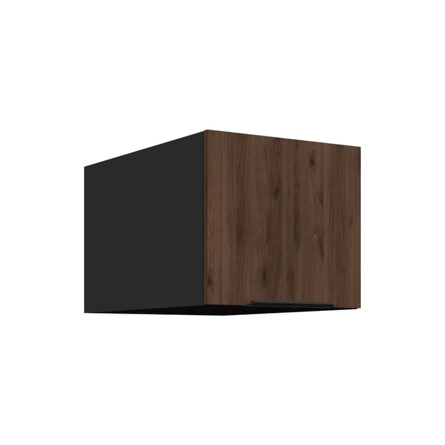 Aufsatzschrank Hochschrank 40 cm Küche MONZA Okapi Nußbaum Küchenzeile