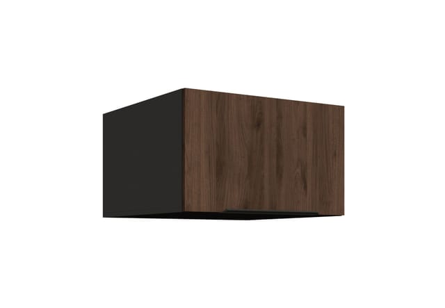 Aufsatzschrank Hochschrank 60 cm Küche MONZA Okapi Nußbaum Küchenzeile