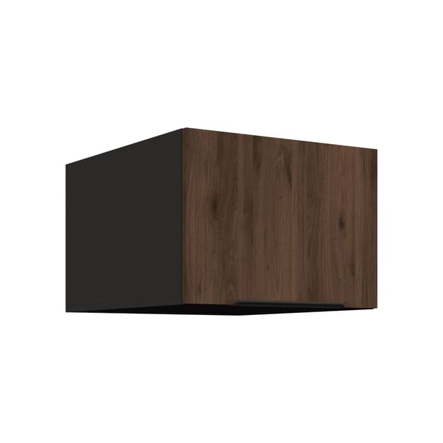 Aufsatzschrank Hochschrank 50 cm Küche MONZA Okapi Nußbaum Küchenzeile