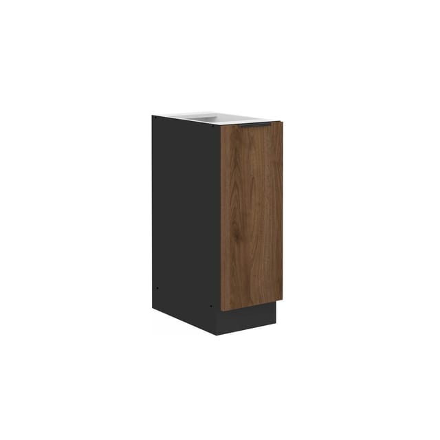 Küchen Unterschrank Schrankauszug 30 cm Küche MONZA Okapi Nußbaum Küchenzeile