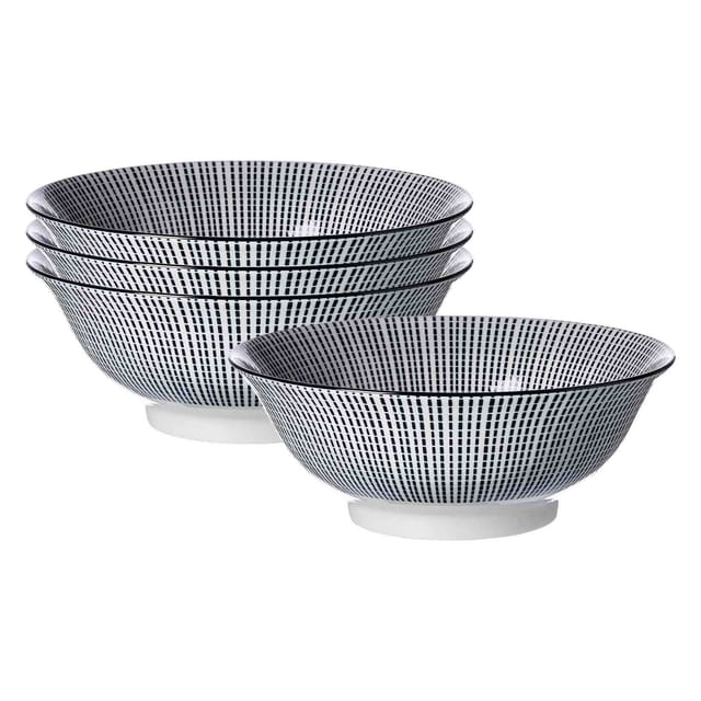 Ritzenhoff & Breker Servierschalen Takeo Stripes ø 21 cm 4er Set