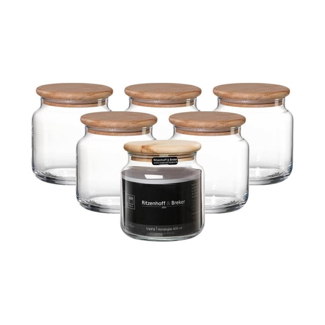 Ritzenhoff & Breker Vorratsgläser Varu 600 ml 6er Set