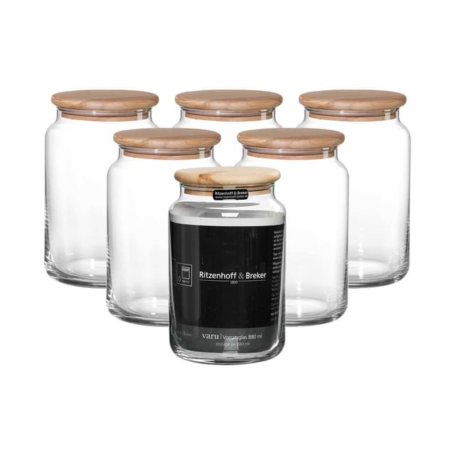 Ritzenhoff & Breker Vorratsgläser Varu 880 ml 6er Set