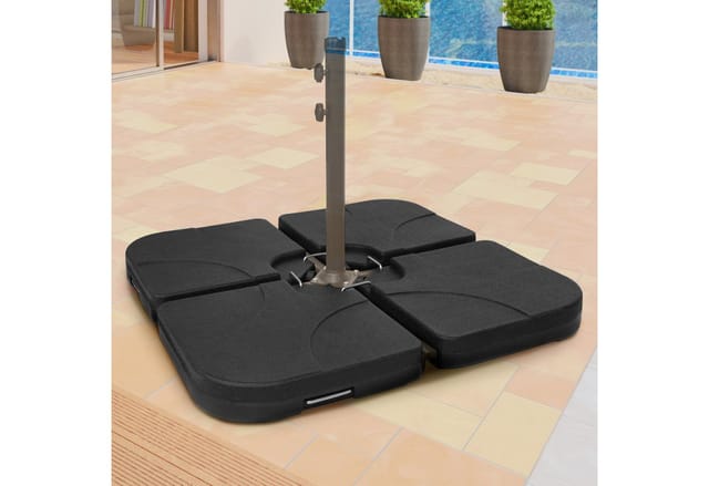 Swing&Harmonie® Schirmständer Gewicht befüllbar bis 130 kg Sonnenschirm Schirmgewicht Schirmständer Beschwerungsplatten Sonnenschirmständer Ampelschirm