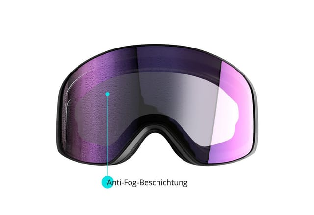 YEAZ Magnet-Ski-Snowboardbrille grün verspiegelt/schwarz APEX