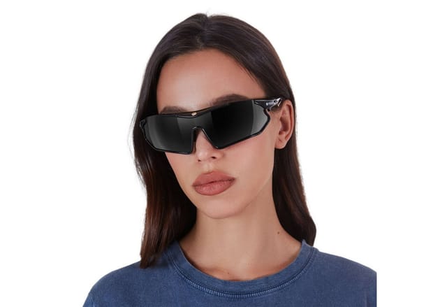 YEAZ Sport-Sonnenbrille schwarz/polarisiert SUNRAY