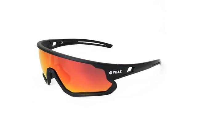 YEAZ Sport-Sonnenbrille Black/Red SUNRISE