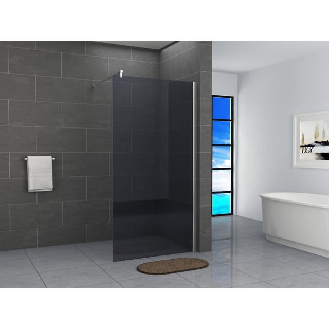 Fa-Bausysteme Walk-In Glas Dusche Grauglas 60 cm