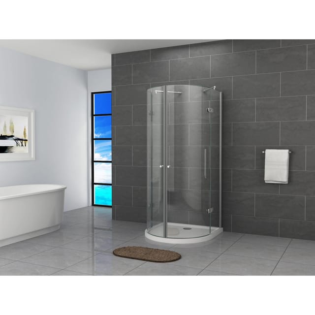 Fa-Bausysteme Glasdusche Weser Klarglas 100 x 100 cm ohne Wanne