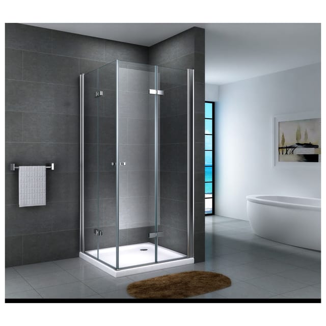 Fa-Bausysteme Glasdusche Lahn Klarglas 80 x 80 cm ohne Wanne